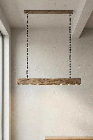 Geri Kazanılmış Ahşap Kiriş Avize60 Cm